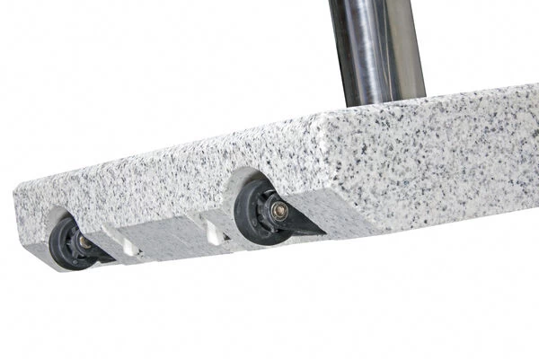 DOPPLER Trolley Granitsockel, Edelstahl/Granit, 40 Kg, Für Schirmstöcke Von 32-60 Mm 5 DOPPLER Trolley Granitsockel, Edelstahl/Granit, 40 Kg, Für Schirmstöcke Von 32-60 Mm – Bild 3