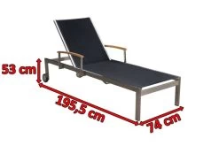 OUTFLEXX Rollliege, Schwarz, Edelstahl/Textilene, Mit Gasfeder, 195,5x74x35cm -Warmer Garten 3 13503.jpg