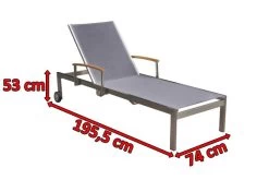 OUTFLEXX Rollliege, Taupe, Edelstahl/Textilene, Mit Gasfeder, 195,5x74x35cm 11 OUTFLEXX Rollliege, Taupe, Edelstahl/Textilene, Mit Gasfeder, 195,5x74x35cm -Warmer Garten 3 13505.jpg