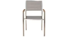 OUTFLEXX Stuhl, Silber, Edelstahl/Textilene, Padded, Armlehnen Aus FSC-Teakholz, 62x56,5x86cm -Warmer Garten 3 13515.jpg