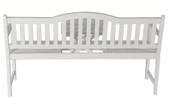 VILLANA Gartenbank, Weiß, Akazienholz, 152 X 59 X 86 Cm, 2-3 Personen, Klapptisch-Funktion -Warmer Garten 3 13851.jpg