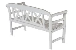 VILLANA Gartenbank, Weiß, Akazienholz, 128 X 54 X 81 Cm, 2 Personen 15 VILLANA Gartenbank, Weiß, Akazienholz, 128 X 54 X 81 Cm, 2 Personen -Warmer Garten 3 13853.jpg