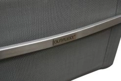 OUTFLEXX Sitzgruppe, Silber, Edelstahl/Teak, Esstisch 200 X 90 Cm, 6 Stapelstühle Gepolstert -Warmer Garten 3 14203.jpg