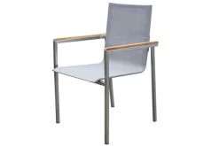 OUTFLEXX Set, Silber, 150 X 90 Cm, Edelstahl/Teak, Ausziehtisch, 6 Stühle, 2 Multipositionssessel -Warmer Garten 3 14237.jpg