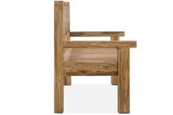 OUTFLEXX Gartenbank, Natur, Recyceltes FSC®-Teakholz, 160x73cm, Mit Rücken- Und Armlehnen, Rustikal Gebürstet -Warmer Garten 3 15859.jpg