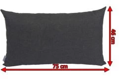 STERN Holly Rückenkissen Zu Bank/Liege, Dunkelgrau, Textil, 75x46x30 Cm -Warmer Garten 3 15891 2.jpg