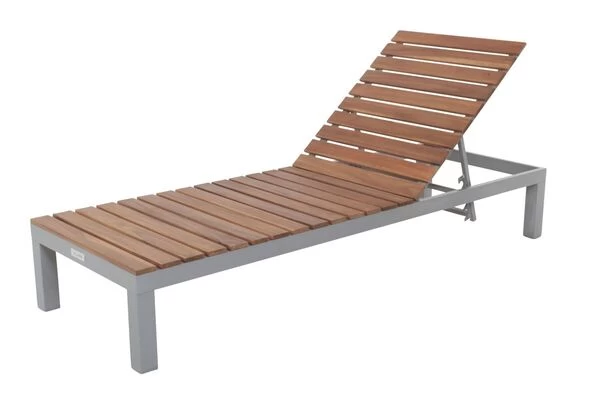 VILLANA Gartenliege, Alu / FSC-Akazienholz, 200 X 70 X 33 Cm, 4-Stufen Verstellbar 9 VILLANA Gartenliege, Alu / FSC-Akazienholz, 200 X 70 X 33 Cm, 4-Stufen Verstellbar – Bild 7
