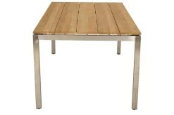 Ploß Brooklyn Tisch, Edelstahl/Teakholz, Gebürstet, 220x100cm -Warmer Garten 3 17617.jpg