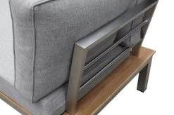 OUTFLEXX Chaiselongue, Silber/grau, Edelstahl/FSC-Teakholz/Textil, 158 X 76 X 64 Cm 8 OUTFLEXX Chaiselongue, Silber/grau, Edelstahl/FSC-Teakholz/Textil, 158 X 76 X 64 Cm -Warmer Garten 3 18295.jpg