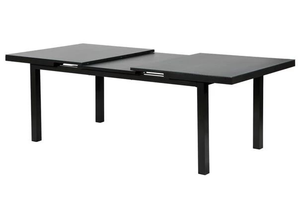 OUTFLEXX Premium Ausziehtisch, Anthrazit/grau, Alu/Glas, 180/240x100cm, Automatischer Ausziehmechanismus 5 OUTFLEXX Premium Ausziehtisch, Anthrazit/grau, Alu/Glas, 180/240x100cm, Automatischer Ausziehmechanismus – Bild 3