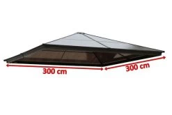 OUTFLEXX Ersatzdach Für Pavillon, Transparent, Polycarbonatplatten, 3x3m -Warmer Garten 3 18404.jpg