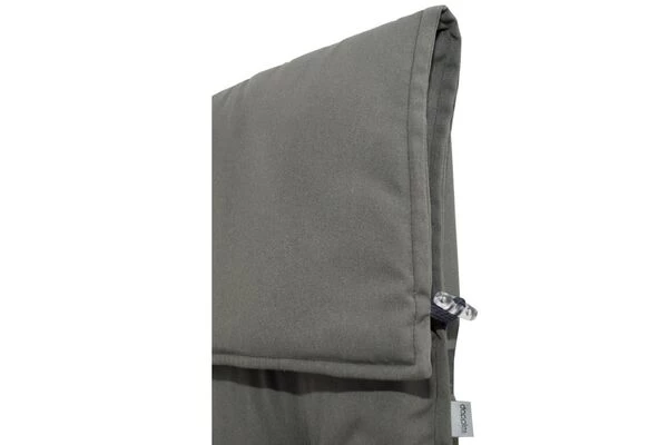 DOPPLER Stuhlauflage Hochlehner, Grau, Dralon, 120x50x7cm, Mit DuPont Teflon Markenimprägnierung 5 DOPPLER Stuhlauflage Hochlehner, Grau, Dralon, 120x50x7cm, Mit DuPont Teflon Markenimprägnierung – Bild 3