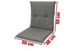 DOPPLER Stuhlauflage Niederlehner, Grau, Dralon, 100x50x7cm, Mit DuPont Teflon Markenimprägnierung 7 DOPPLER Stuhlauflage Niederlehner, Grau, Dralon, 100x50x7cm, Mit DuPont Teflon Markenimprägnierung -Warmer Garten 3 18595.jpg