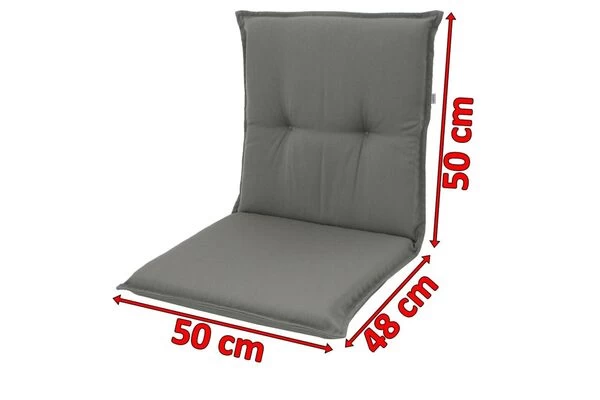 DOPPLER Stuhlauflage Niederlehner, Grau, Dralon, 100x50x7cm, Mit DuPont Teflon Markenimprägnierung 5 DOPPLER Stuhlauflage Niederlehner, Grau, Dralon, 100x50x7cm, Mit DuPont Teflon Markenimprägnierung – Bild 3