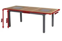 HARTMAN Concept Ausziehtisch, Xerix/natur, Alu/FSC-Teak, 180/240x100cm, Inkl. Granitinlays -Warmer Garten 3 18679.jpg
