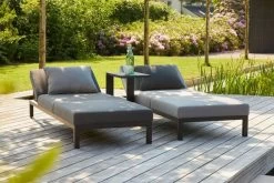 HARTMAN Tim Beistelltisch, Schwarz, Aluminium, 30x50cm, Perfekt Für Liegen -Warmer Garten 3 18734.jpg