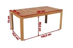 OUTFLEXX Esstisch, Natur, FSC-Akazienholz, 160 X 90 Cm -Warmer Garten 3 18936.jpg