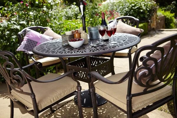 HARTMAN Amalfi Diningsessel, Bronze, Alu-Guss, Inkl. Wendekissen 5 HARTMAN Amalfi Diningsessel, Bronze, Alu-Guss, Inkl. Wendekissen – Bild 3