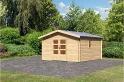 KARIBU Blockbohlenhaus Meldorf 6, Fichtenholz Ca. 40 Mm, Satteldach 13 KARIBU Blockbohlenhaus Meldorf 6, Fichtenholz Ca. 40 Mm, Satteldach -Warmer Garten 3 19430 1.jpg