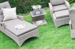 Ploß Rabida Beistelltisch, Champagner-meliert, Polyrattan, 50x50x45 Cm, Glasplatte In Steinoptik -Warmer Garten 3 20172.jpg