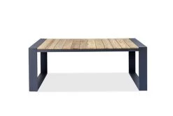OUTFLEXX Kona Esstisch, Dark Grey/natur, Alu/recycled FSC®-Teak, 200x100x76cm, Rustikal Gebürstet, U-Gestell 9 OUTFLEXX Kona Esstisch, Dark Grey/natur, Alu/recycled FSC®-Teak, 200x100x76cm, Rustikal Gebürstet, U-Gestell -Warmer Garten 3 20328.jpg