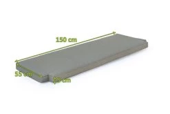 OUTFLEXX Bankauflage, Grau, Olefin, 140x55x5cm, Für Ontario Bank 18309, Handwäsche -Warmer Garten 3 20341.jpg