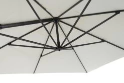 OUTFLEXX Ampelschirm, Anthrazit/creme, Alu/Polyester, 350x350cm, Inkl. Plattenständer -Warmer Garten 3 20362.jpg