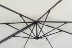 OUTFLEXX Ultimate L Ampelschirm, Anthrazit/creme, Alu/Spuncrylic®, 400x400cm, Inkl. Befüllbarem Schirmständer -Warmer Garten 3 20364.jpg