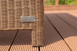 OUTFLEXX Dining Tisch, Hellbraun, Polyrattan, 220 X 100 Cm, Tischplatte Spraystone, 6mm -Warmer Garten 3 20677.jpg
