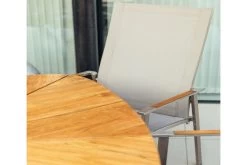 DIAMOND GARDEN Lyon Triangel Esstisch, Edelstahl/Recycled Teak, 150x 150 Cm -Warmer Garten 3 21210.jpg