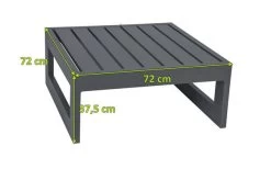 STERN Holly Beistelltisch/Hocker, Anthrazit, Aluminium, 72x72x37,5 Cm, Quadratisch -Warmer Garten 3 21892.jpg