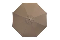 DOPPLER Alu Wood Mittelstockschirm, Greige, Alu/Polyester, 350cm, Mit Kurbel, Holzoptik -Warmer Garten 3 22340.jpg