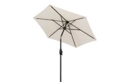 DOPPLER Basic Lift Neo Mittelstockschirm, Natur, Alu/Polyester, Ø180 Cm, Mit Kurbel, Höhenverstellbar -Warmer Garten 3 22348.jpg