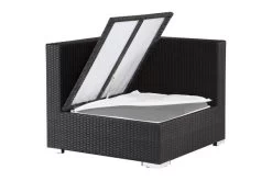 OUTFLEXX Eckelement, Schwarz, Polyrattan, Inkl. Polster Und Kissen, Wasserfeste Kissenbox -Warmer Garten 3 2392 6 BOX.jpg