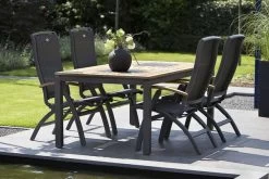 HARTMAN Da Vinci Multipositionssessel, Xerix/anthrazit, Alu/Textilene, Mit FSC-Teak-Armlehnen -Warmer Garten 4 11660 1.jpg