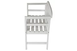 VILLANA Gartenbank, Weiß, Akazienholz, 128 X 54 X 81 Cm, 2 Personen 16 VILLANA Gartenbank, Weiß, Akazienholz, 128 X 54 X 81 Cm, 2 Personen -Warmer Garten 4 13853.jpg