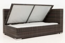 OUTFLEXX 2-Sitzer Ecksofa, Braun Marmoriert, Polyrattan, 145 X 85 X 70 Cm, Wasserfeste Kissenbox, Armlehne Li. 16 OUTFLEXX 2-Sitzer Ecksofa, Braun Marmoriert, Polyrattan, 145 X 85 X 70 Cm, Wasserfeste Kissenbox, Armlehne Li. -Warmer Garten 4 15734 3 BOX.jpg