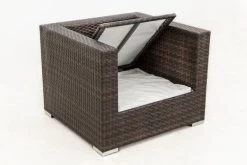 OUTFLEXX Sessel, Braun Marmoriert, Polyrattan, 90 X 85 X 70 Cm, Wasserfeste Kissenbox -Warmer Garten 4 15734 7 BOX.jpg