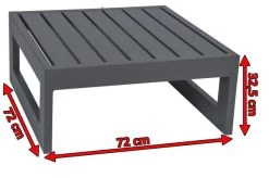 STERN Holly Beistelltisch/Hocker, Anthrazit, Aluminium, 72x72cm, Quadratisch -Warmer Garten 4 15889 1.jpg