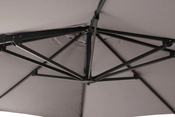SIENA GARDEN Ampelschirm Sunset N+, Anthrazit / Taupe, Alu/Textil, Ca. 300x300 Cm 6 SIENA GARDEN Ampelschirm Sunset N+, Anthrazit / Taupe, Alu/Textil, Ca. 300x300 Cm – Bild 4