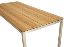 Ploß Brooklyn Tisch, Edelstahl/Teakholz, Gebürstet, 220x100cm -Warmer Garten 4 17617.jpg