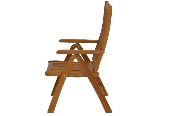 Ploß Halmstadt Multipositionssessel, FSC®-Akazienholz, Geölt, 60 X 70 X 110 Cm, 5-fach Verstellbar 6 Ploß Halmstadt Multipositionssessel, FSC®-Akazienholz, Geölt, 60 X 70 X 110 Cm, 5-fach Verstellbar – Bild 4