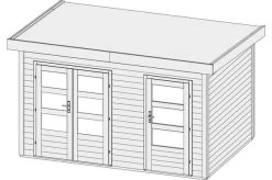 KARIBU Gartenhaus Schönbuch, Fichtenholz 38 Mm, Naturbelassen 9 KARIBU Gartenhaus Schönbuch, Fichtenholz 38 Mm, Naturbelassen -Warmer Garten 4 18040 1.jpg