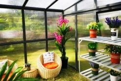 OUTFLEXX Gewächshaus, Anthrazit, Alu/Polycarbonat, 271x271x241/180cm, 4 Fenster, 10 Mm Wandstärke -Warmer Garten 4 18177.jpg