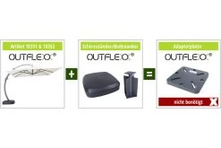 OUTFLEXX Luxus Ampelschirm, Anthrazit, Edelstahl/Aluminium, 350x350cm, Inkl. Schirmständer Und Schutzhülle -Warmer Garten 4 18352.jpg