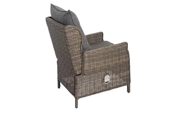 OUTFLEXX Dining Sessel, Grau, Polyrattan, 78 X 63 X 93 Cm, Rücken Stufenlos Verstellbar 6 OUTFLEXX Dining Sessel, Grau, Polyrattan, 78 X 63 X 93 Cm, Rücken Stufenlos Verstellbar – Bild 4