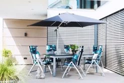 DOPPLER Expert Esstisch, Silber/schwarz, Aluminium, 150-210 X 90 Cm, Ausziehbar -Warmer Garten 4 18621.jpg