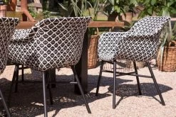 HARTMAN Delphine Armlehnensessel, Schwarz/weiß, Alu/Kunststoff -Warmer Garten 4 18696.jpg