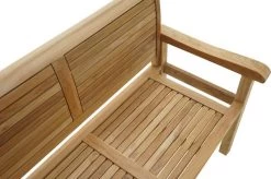 Ploß Zweisitzer Landhausbank York, Premium-Teak, Natur, 120x64x95 Cm -Warmer Garten 4 18981.jpg