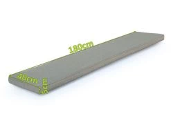 OUTFLEXX Bankauflage, Grau, Olefin, 180x40x5cm, Kissen Für Bank Ohne Armlehne -Warmer Garten 4 20344.jpg